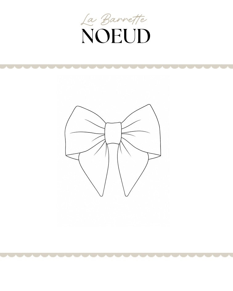 Patron BARRETTE NOEUD